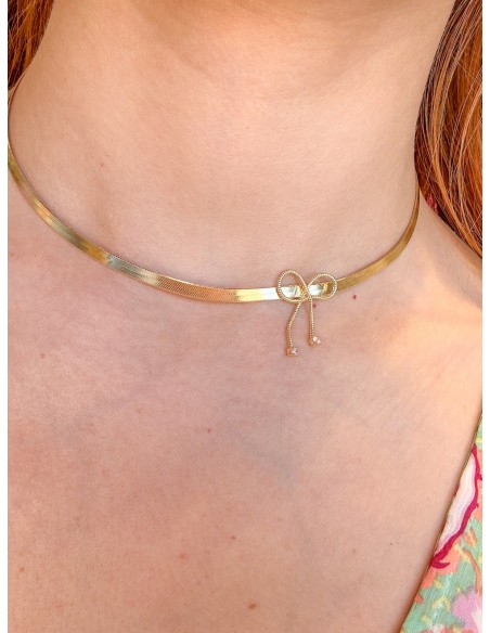 CHOCKER PIATTO FIOCCO