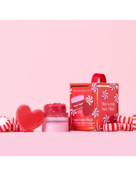 PEPPERMINT SWIRL MINI LIP SCRUB SET
