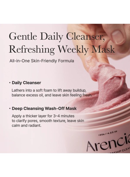 FRESH ROSEHIP RICE MOCHI CLEANSER