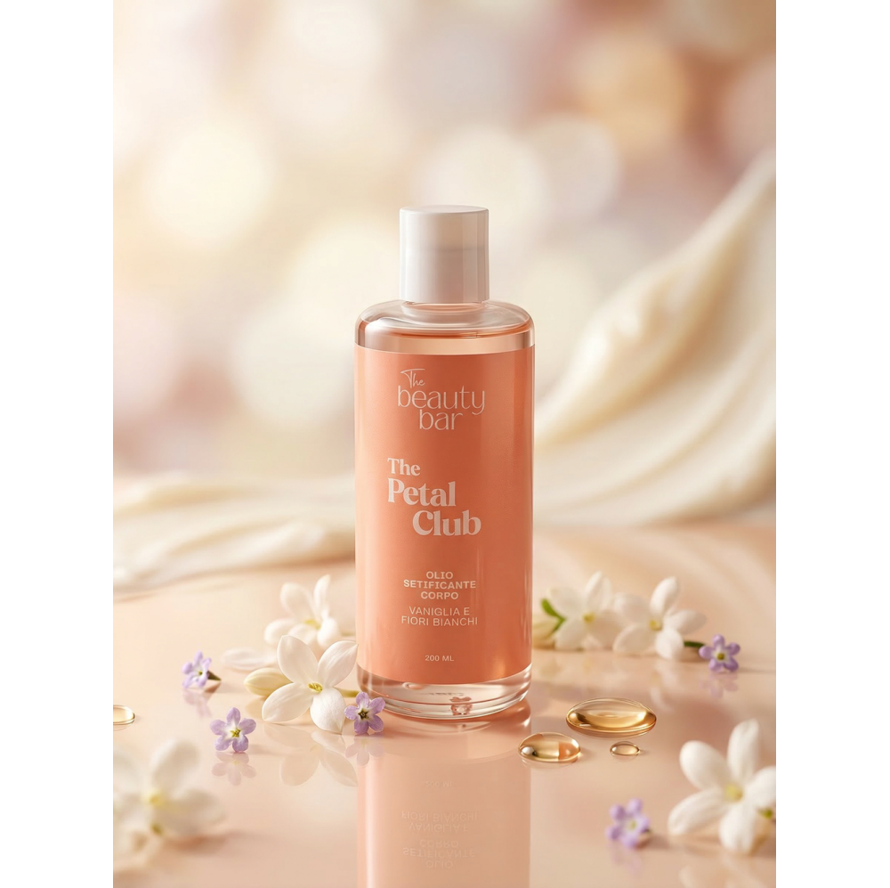 THE PETAL CLUB - OLIO CORPO SETIFICANTE VANIGLIA E FIORI BIANCHI