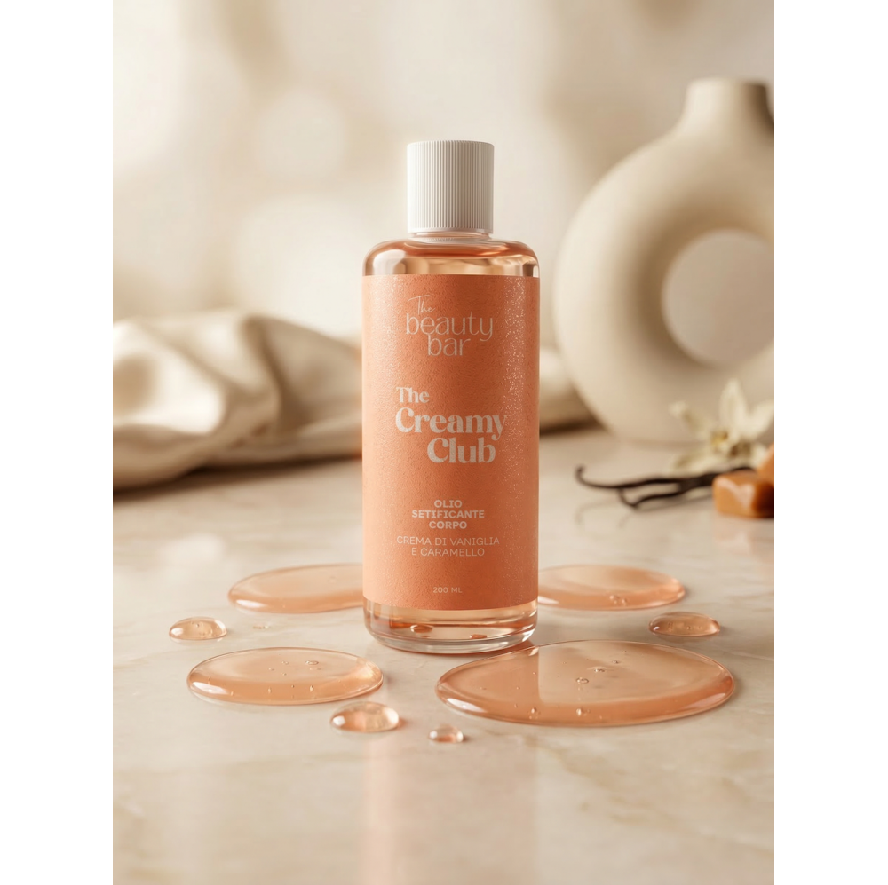 THE CREAMY CLUB OLIO-SETIFICANTE CORPO VANIGLIA E CARAMELLO