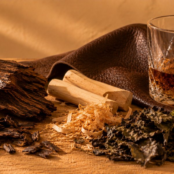 Base notes: Leather, Sandalwood, Musk, Agarwood Oud, Patchouli, Rum