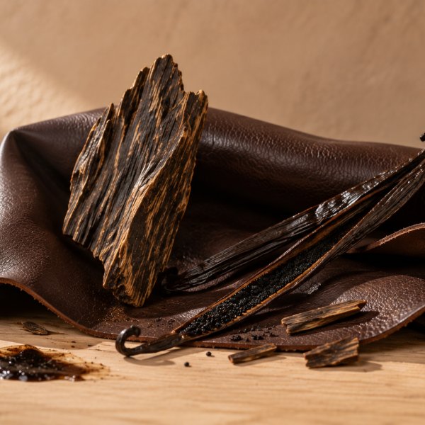 Base notes: Leather, Agarwood Oud, Vanilla