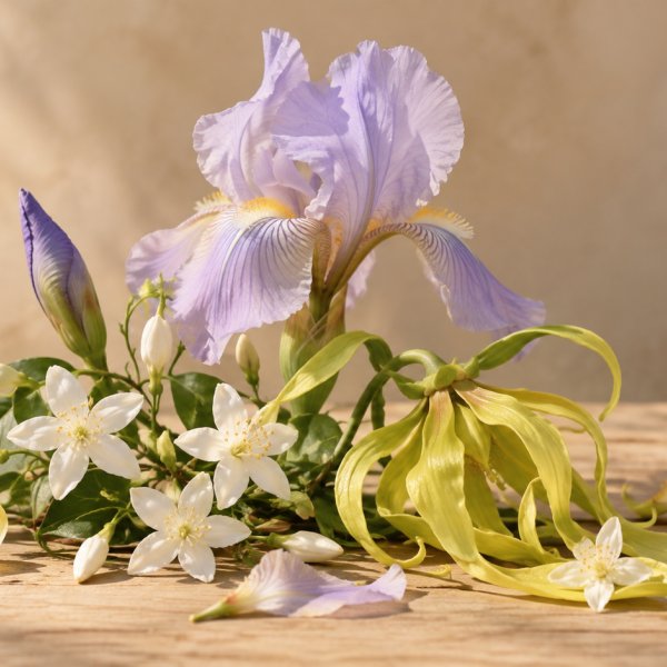 Heart notes: Jasmine, Iris, Ylang-Ylang