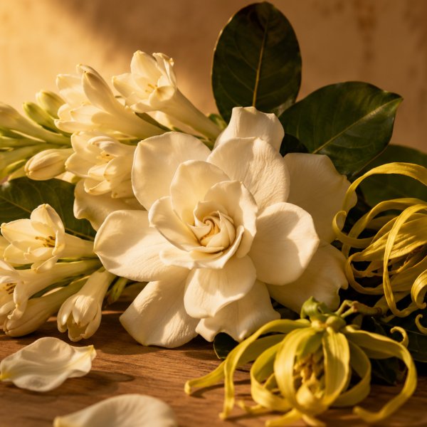 Note di cuore: Gardenia, Tuberosa, Ylang Ylang