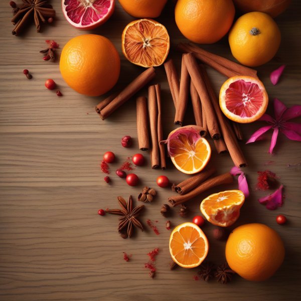 Top notes: Cinnamon, Mandarin Orange, Nutmeg, Pink Pepper, Saffron