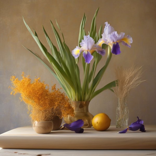 Heart notes: Iris, Suede, Vetiver, Saffron
