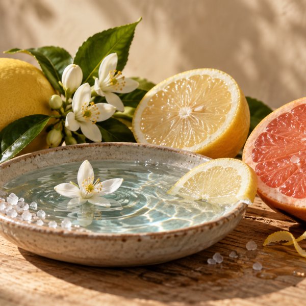 Note di testa: Accordo Marino, Neroli, Pompelmo Rosa, Limone Dolce