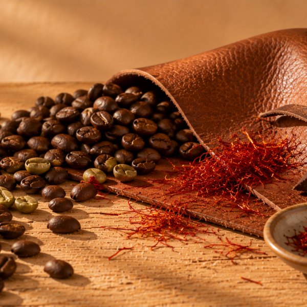 Note di cuore: Accordo Caffè, Cuoio, Zafferano