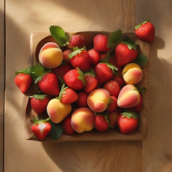 Top notes: Strawberry, Coconut, Peach, Saffron
