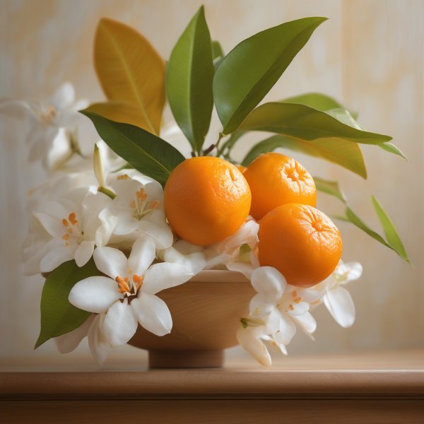 Note di testa: Fiore D'arancio, Gelsomino, Mandarino