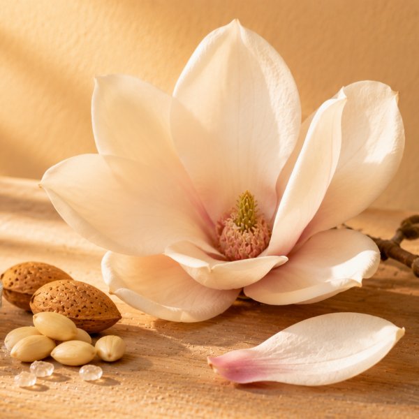 Note di testa: Ambroxan, Magnolia, Mandorla