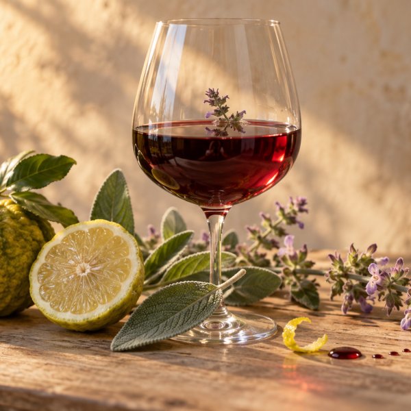 Note di testa: Accordo Di Vino Rosso, Bergamotto, Salvia Sclarea