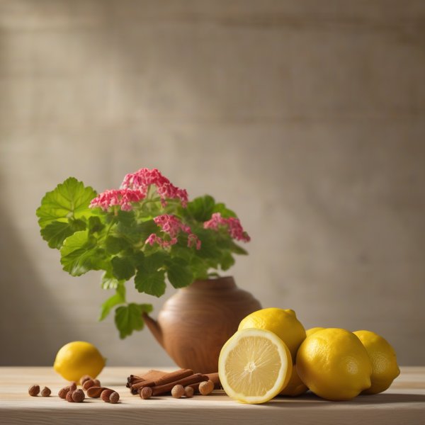 Top notes: Lemon, Geranium, Nutmeg