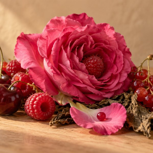 Note di cuore: Frutti Rossi, Patchouli, Rosa Bulgara
