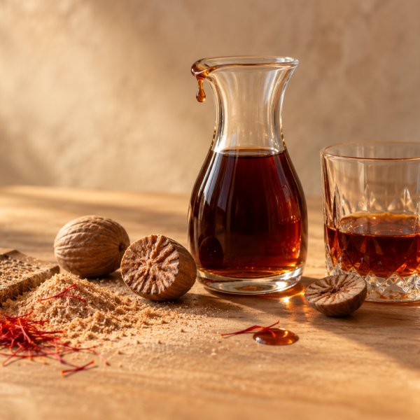 Note di testa: Noce Moscata, Zafferano Di Grecia, Estratto Di Rum