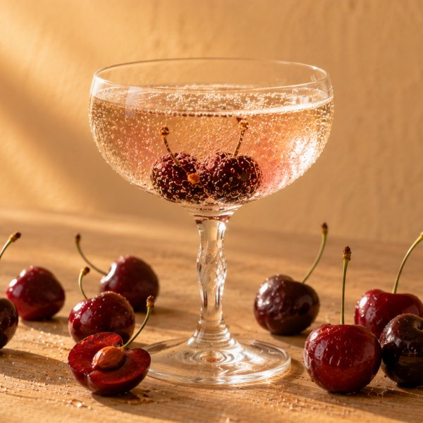 Note di testa: Ciliegia, Accordo Cherry Prosecco, Champagne Effervescente